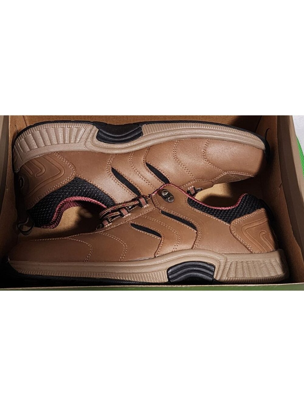 Sonoma Womens Bio Fit Wide Hiking Sneakers Size 9.5 Brown Shoes NO INSOLES